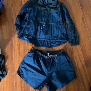 Lululemon windbreaker and matching shorts